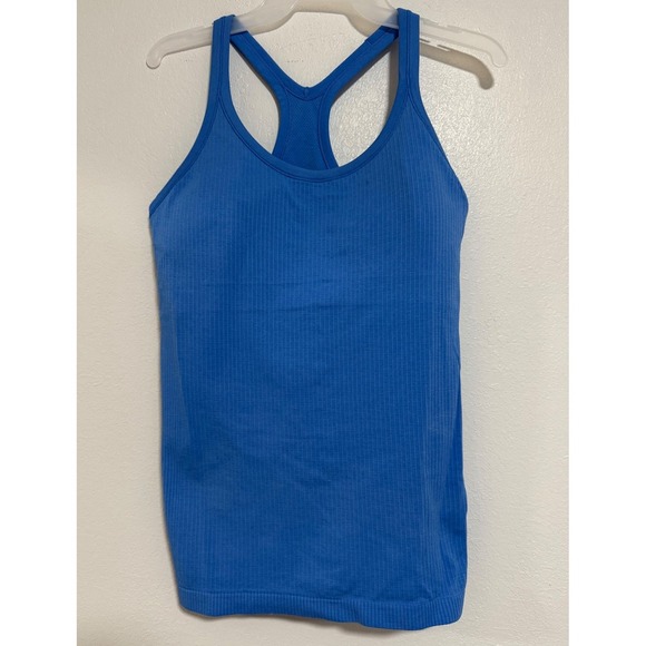 lululemon athletica Tops - Lululemon Align Ribbed Racerback Tank Top Blue Size 10 Athletic Workout
